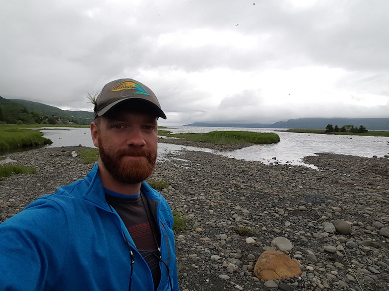 June 2017: Matt Josephson searches for blackspotted sticklebacks in Newfoundland, Canada.